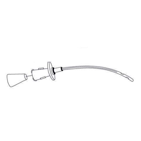 Buster feline urinary catheter with side holes and stylet