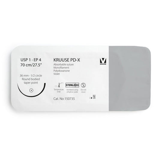 PD-X suture 1 (violet) with 1/2 circle needle (70 cm)