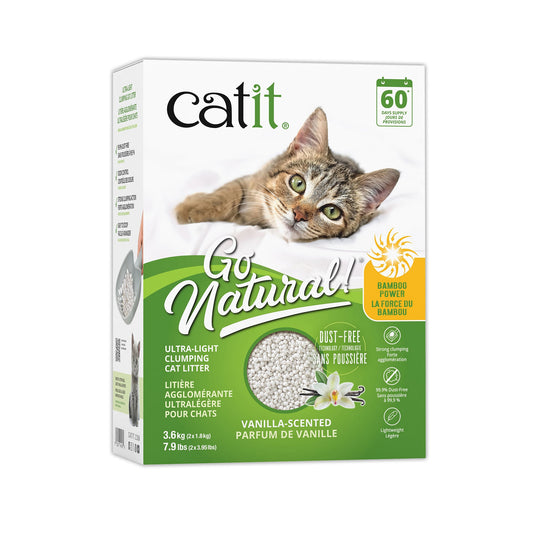 Clumping Litter Go Natural! ultra-light pea husk vanilla