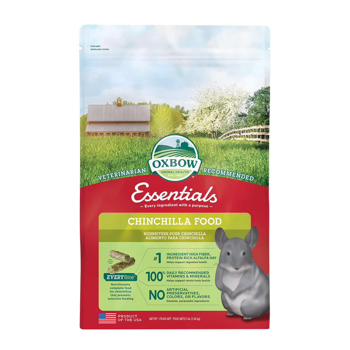 Essentials chinchilla food