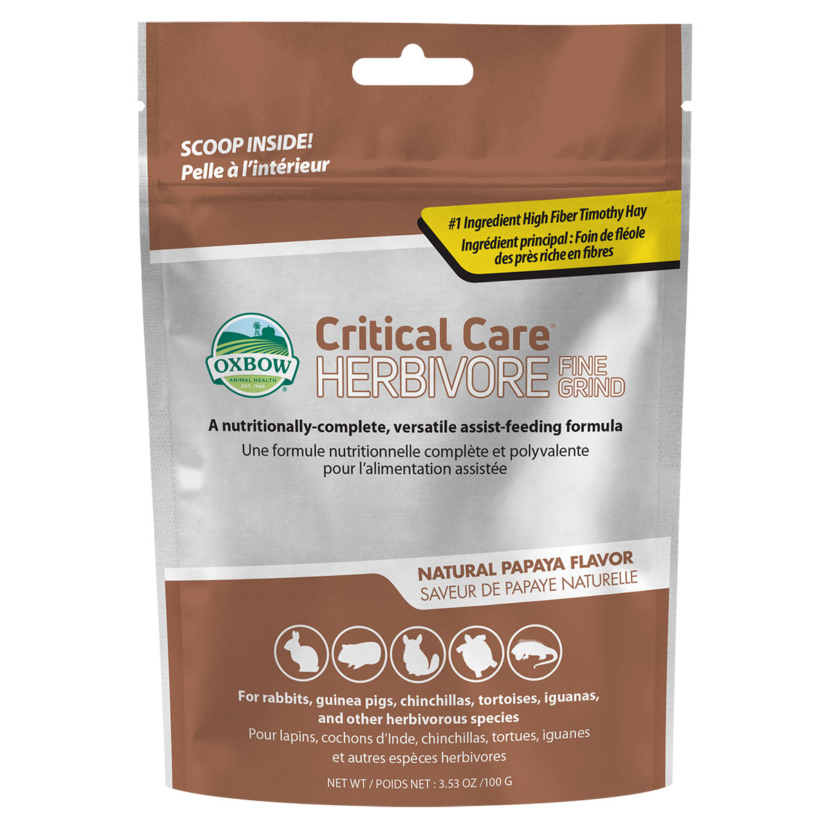 Critical Care herbivore fine grind