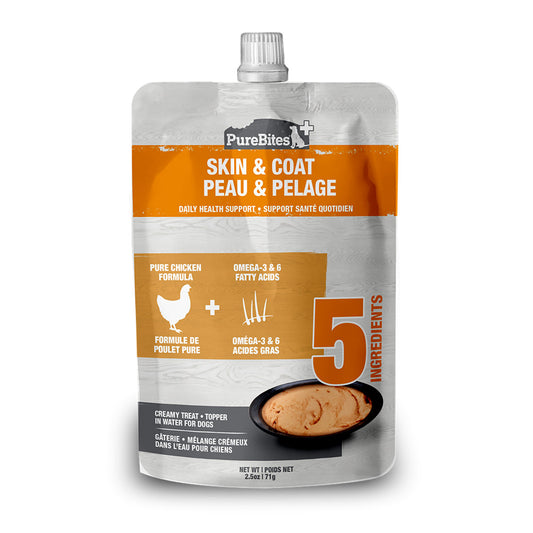 PureBites+ Skin & Coat Creamy Dog Treat