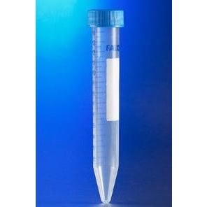 Centrifuge tubes Falcon on rack