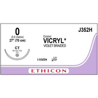 Vicryl coated suture 0 with 1/2 circle needle (70 cm)