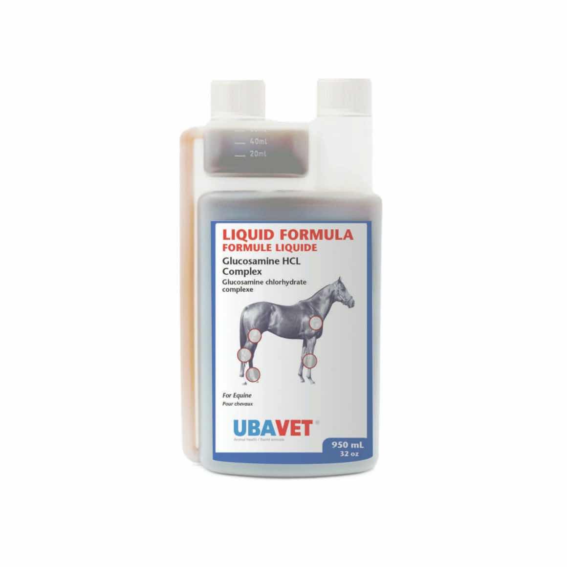 Glucosamine HCl liquid formula for horses