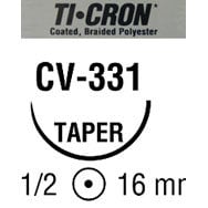 Ticron suture 2/0 with 1/2 circle needle (30 in)