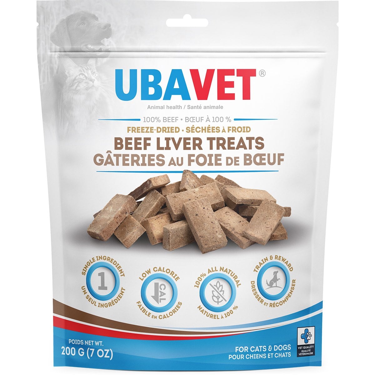 Freeze dried beef liver treats