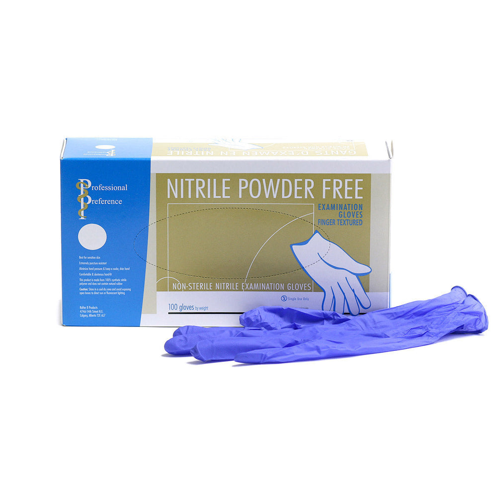 Glove exam nitrile non sterile powder free