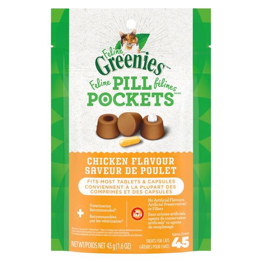 Pill Pockets capsules or tablets for cats