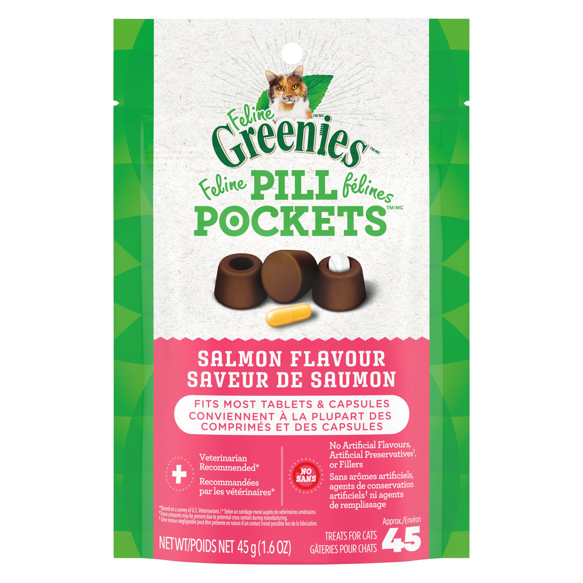 Pill Pockets capsules or tablets for cats