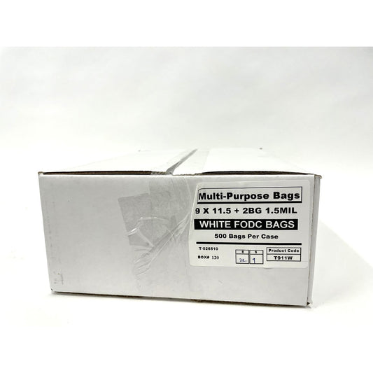Oxo-biodegradable plastic courtesy bags white
