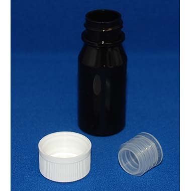 Bottle plastic amber StaySafe 28 ml - Starter Kit