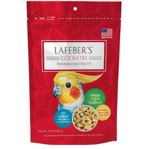 Pellet diet for cockatiels