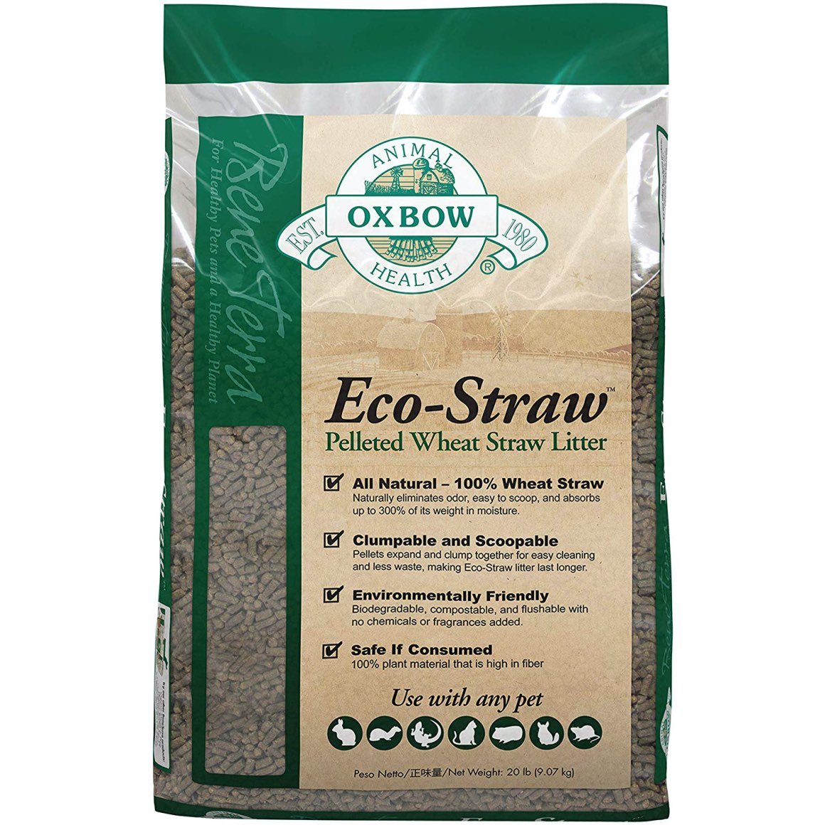 Eco-Straw wheat straw litter