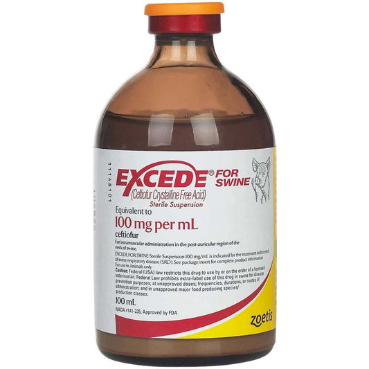 Excede injection for swine