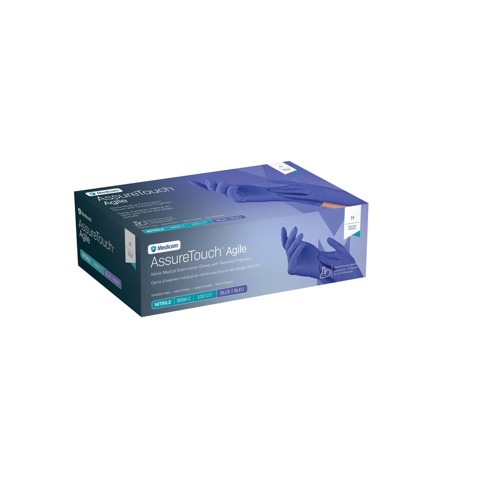 Glove exam nitrile AssureTouch Agile non sterile powder free