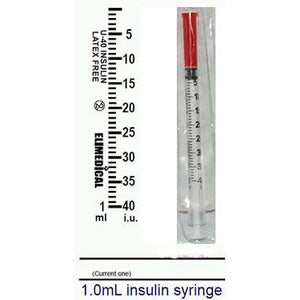 Insulin syringes 40 IU 1 ml