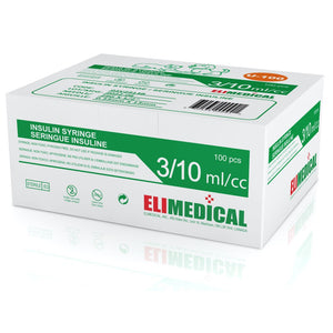 Insulin syringes 100 IU 0,3 ml