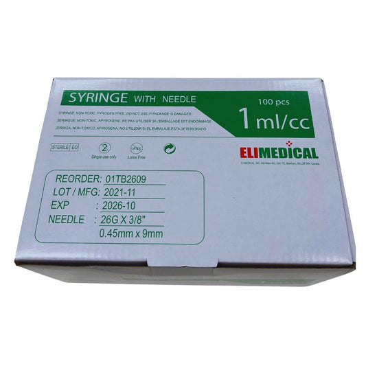 Syringes 1 ml with LS needle softpack