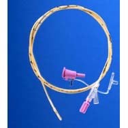 Sterile nasogastric feeding tube with stylet