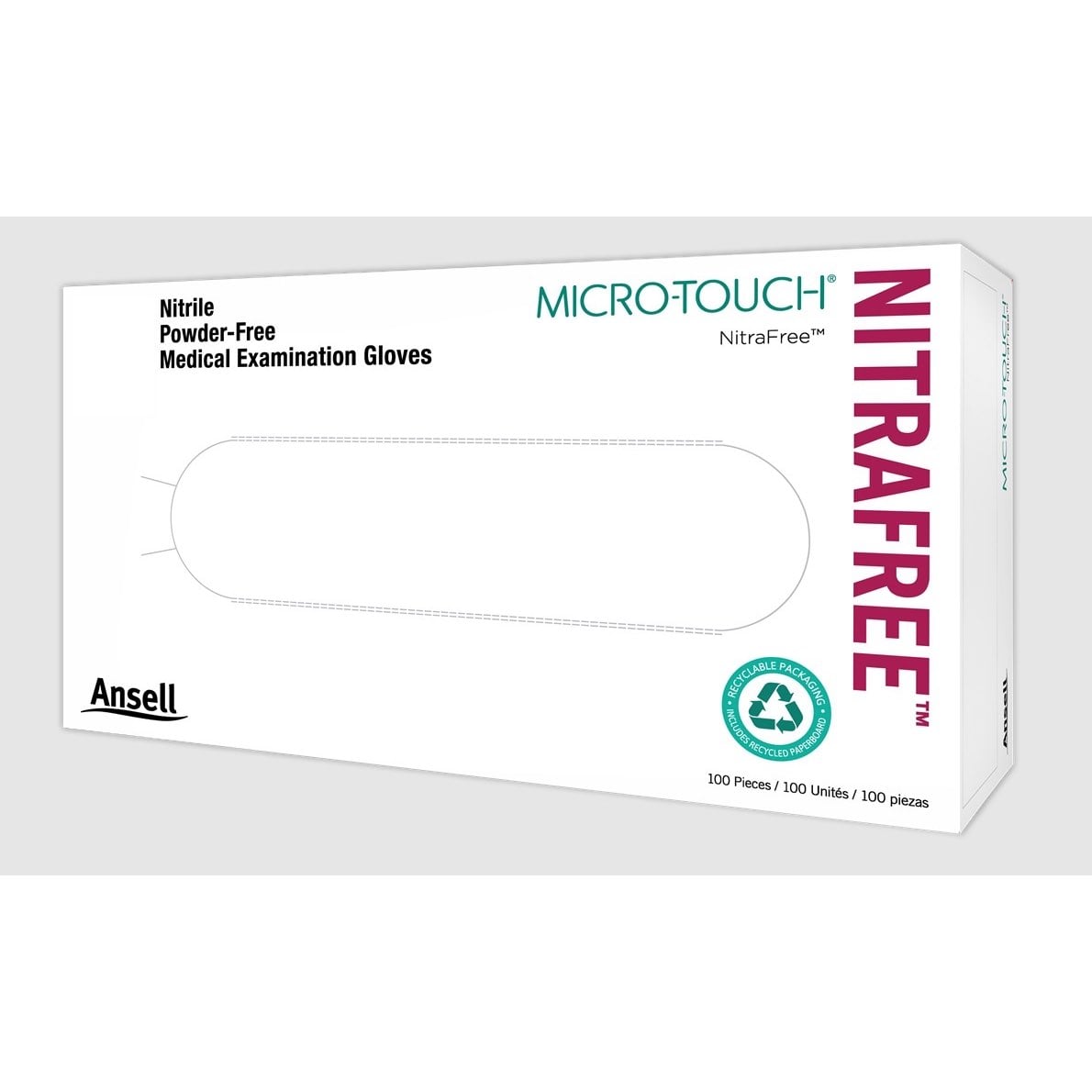Glove exam nitrile Micro-Touch NitraFree non sterile powder free