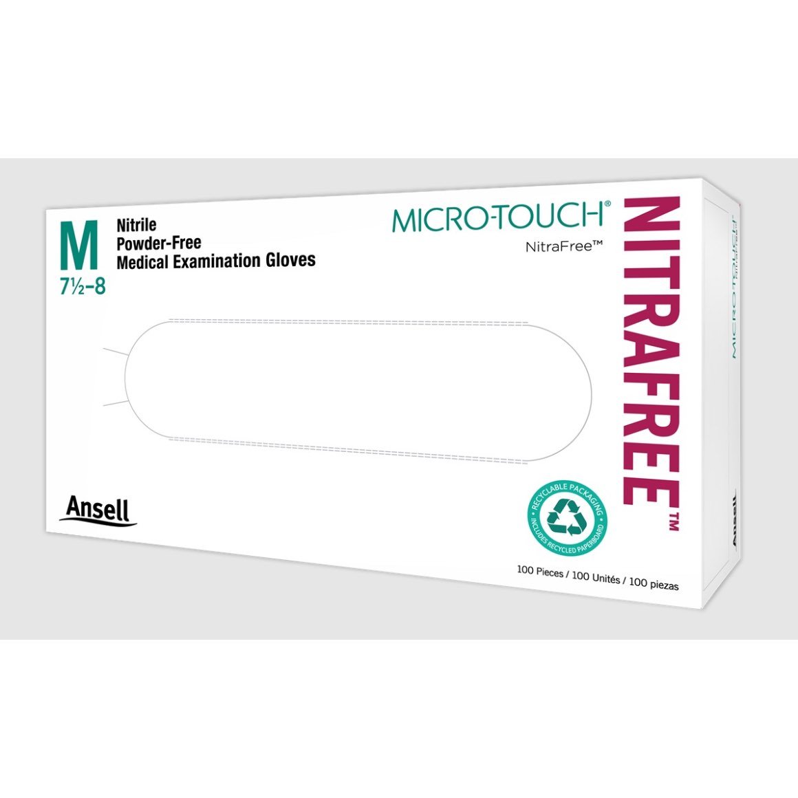 Glove exam nitrile Micro-Touch NitraFree non sterile powder free