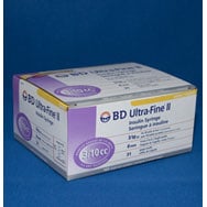 3/10 cc Ultra-Fine Insulin Syringes (with Half Unit Markings)