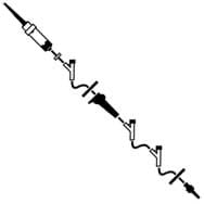 IV infusion set 10 drops 3 ports LL