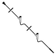 Extension set IV 2 ports