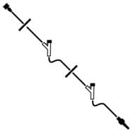 Extension set IV 2 ports