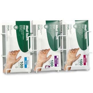 Triple glove box holder
