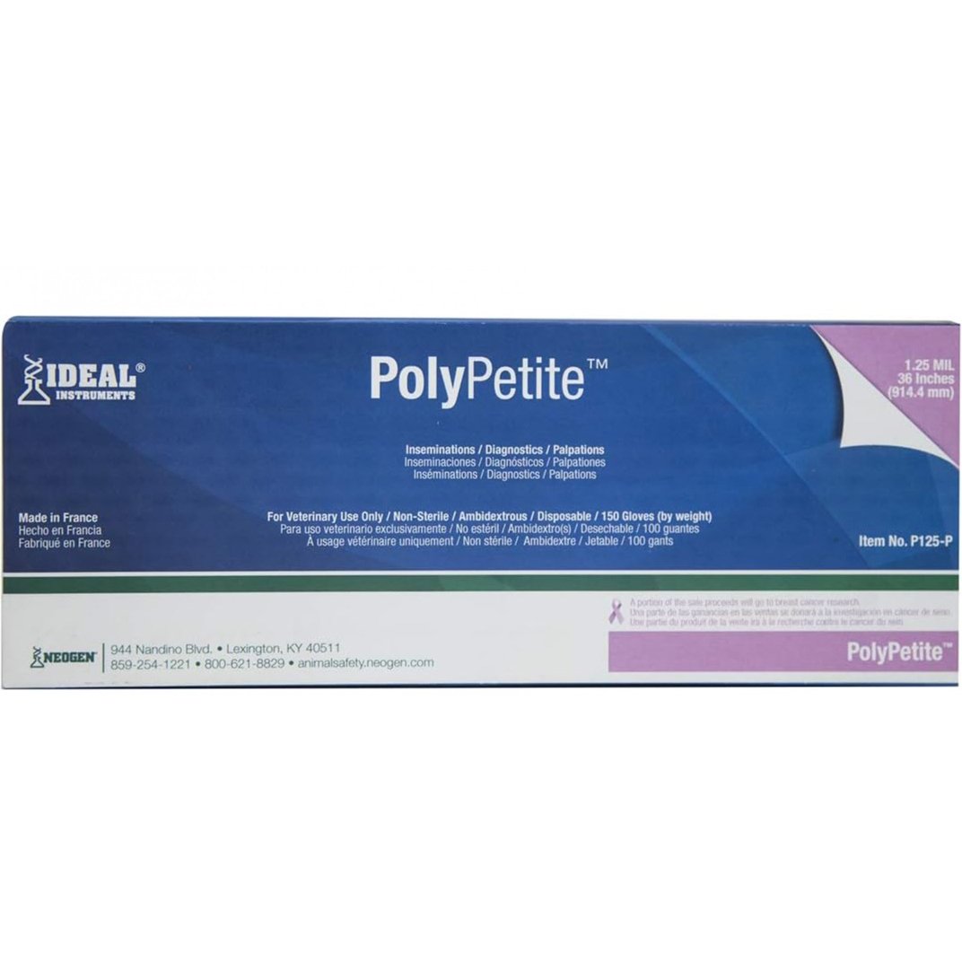 Glove obstetric PolyPetite non sterile