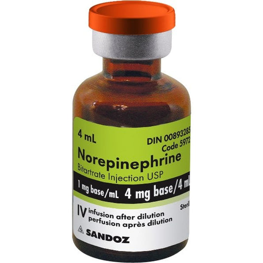 Norepinephrine bitartrate injection