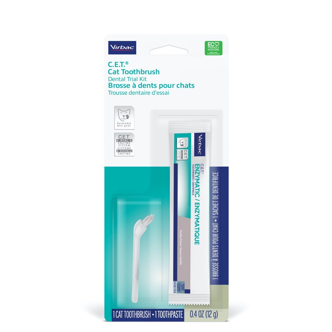 C.E.T toothbrush and toothpaste kit for cats