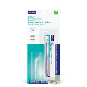 C.E.T toothbrush and toothpaste kit for cats