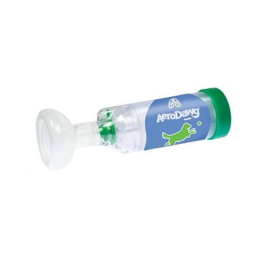AeroDawg inhalation chamber for dog