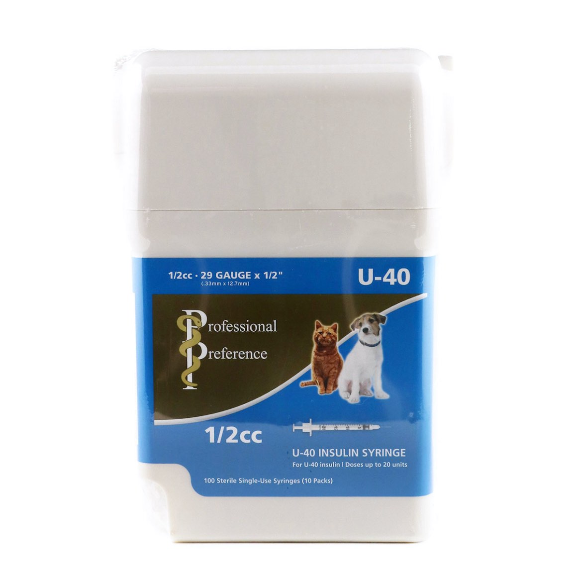 Insulin syringe U-40 UltiGuard with needle 29G x 1/2 in