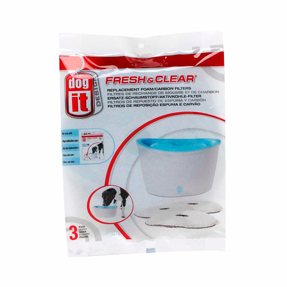 Drinking fountain remplacement foam/carbon filters