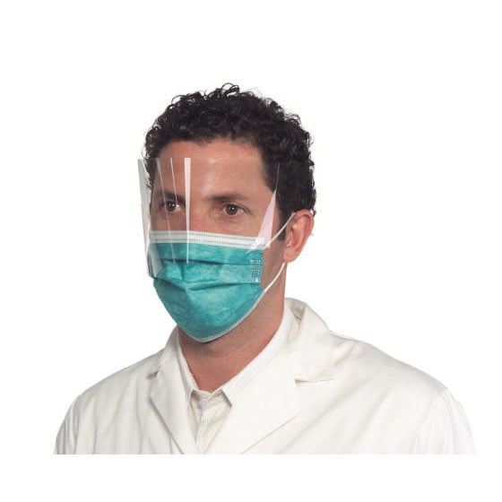 ProShield Earloop Level 3 Face Mask with Eye Shield