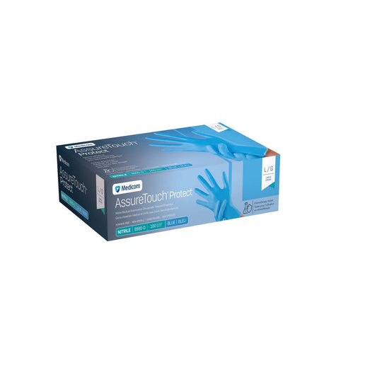 Glove exam nitrile AssureTouch Protect non sterile powder free