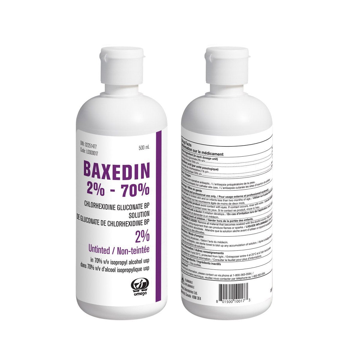 Baxedin 2% alcohol 70%