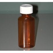 Plastic bottle graduated with safety cap