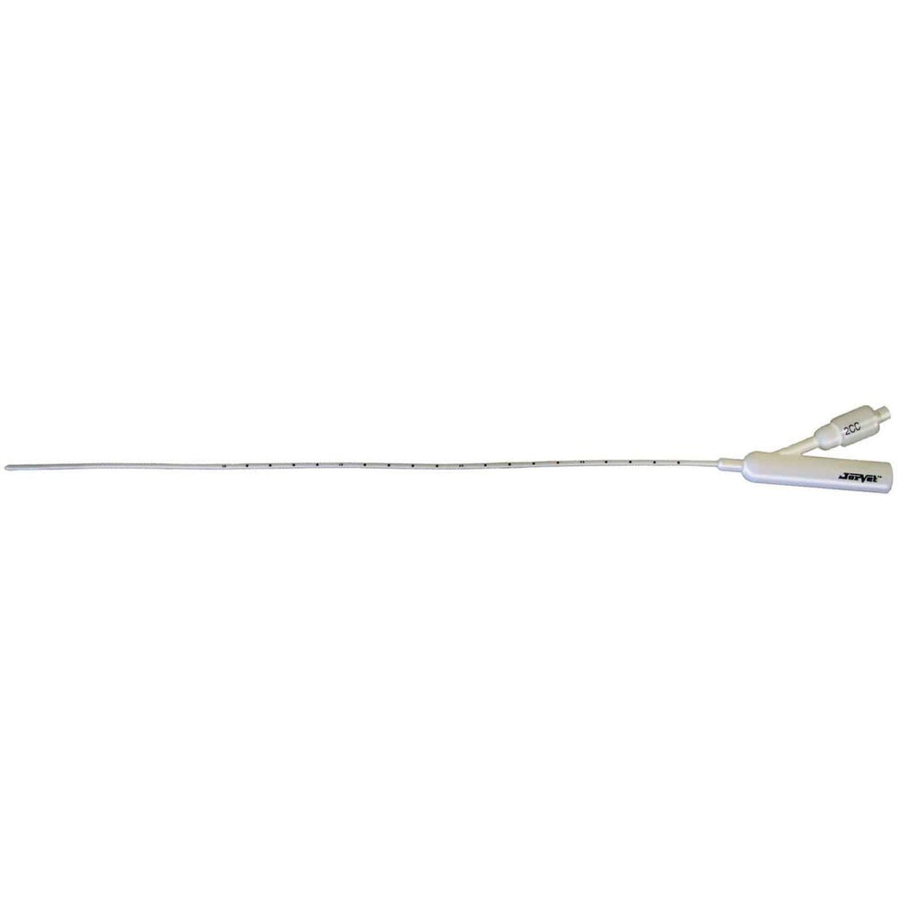 Urinary Foley catheter closed end with balloon