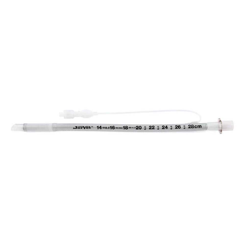 Endotracheal tube silicone with reinforcement with cuff