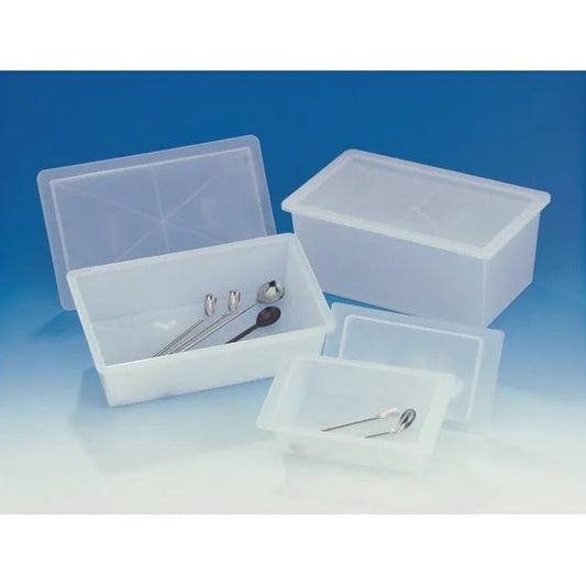 Polypropylene sterilizing tray with cover
