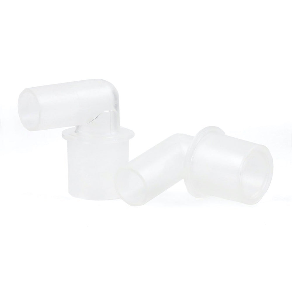 Anesthesia hose elbow connector