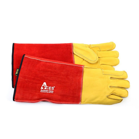 Leather protection gloves
