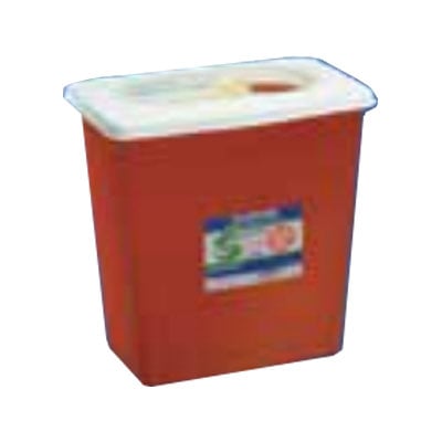 Sharps container with slide lid ChemoSafety