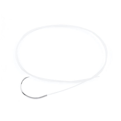 Cruciate suture with needle