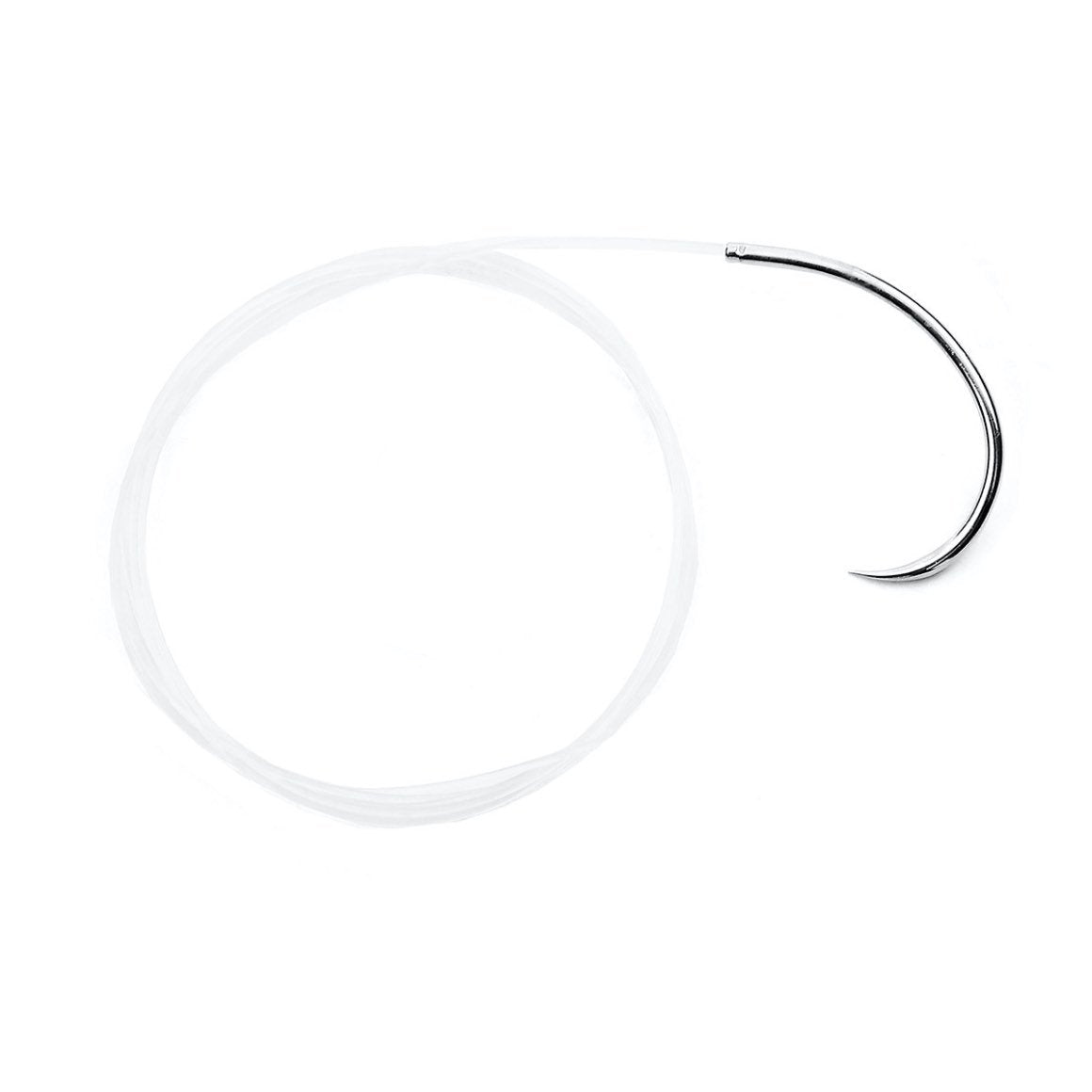 Cruciate suture with needle
